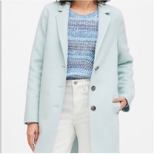 BANANA REPUBLIC BLUE Wool Coat Size XL